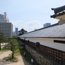 表御門の櫓、この中に入ることができる