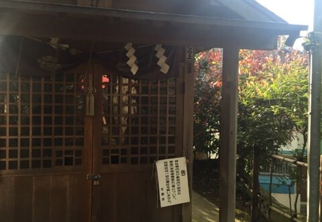 木漏れ日の小さな神社