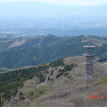 八溝山展望台からの眺望