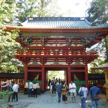 楼門　内側から。