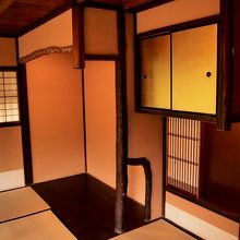 二階座敷の踏込床