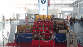 ひな人形が飾られていました