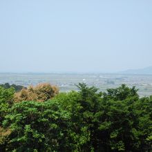 天守閣跡からの眺望