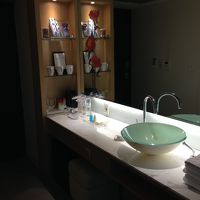 ドアを入ってすぐ左側に洗面台