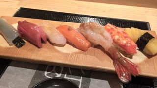 おいしいお寿司に大感激！