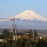 客室から見た富士山