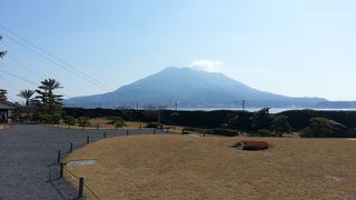 島津公になった気持ちで、桜島を