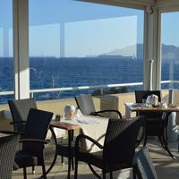 開放感たっぷりの朝食レストラン。