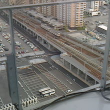 店内から見える景色