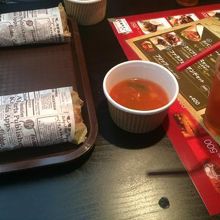 ドリンクとスープ付