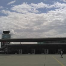 搭乗前に振り返りました