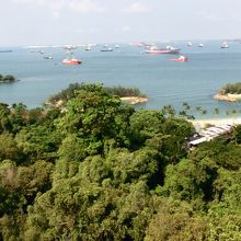 ロープウェーからの眺望が素晴らしい