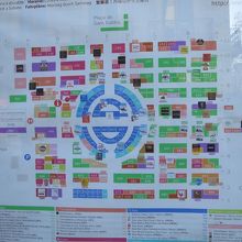 市場のレイアウト図