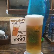 平日15時以降ビールがお徳