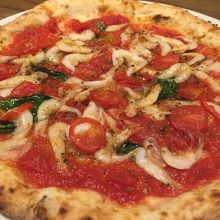 白海老のピッツァ