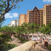 ホテルの外観。ﾋﾞｰﾁからのながめ