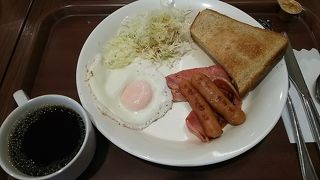 朝食をとりました