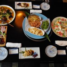 3人分の料理の一部