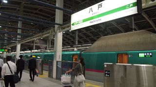 東北新幹線の駅でとてもキレイです。　