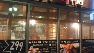 ハンバーグとサバ