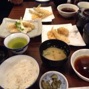サクサクで美味しい天ぷら。