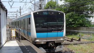 貨物列車も走る通勤路線