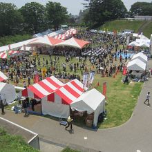 本丸広場で行われていた全国餃子サミット&餃子祭り