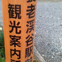 駅の入り口にあります