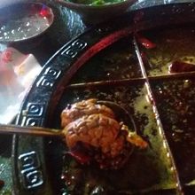 豚の脳です。よく煮てから食べます