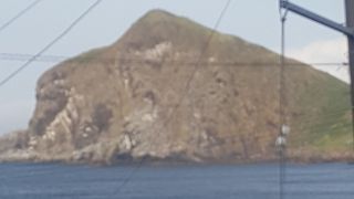 利尻島に降りてすぐに目立つ岬