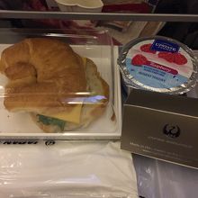 帰りの機内食