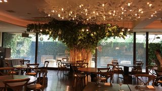 聖なる教会で厳かにランチを