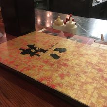 メニューです。