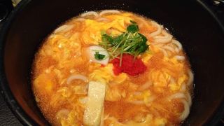 明太子と卵のあんかけうどん