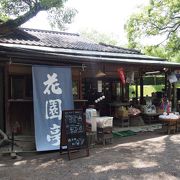 公園内のオアシスです