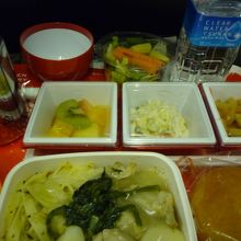 往路の機内食