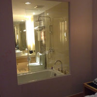 ちなみにバスルームは部屋から見えます。