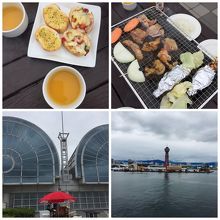 海風に吹かれながらのBBQは格別