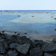 笠利崎から見る太平洋の水平線。