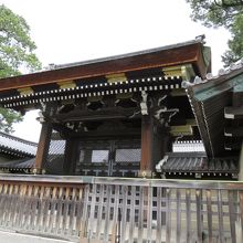 建礼門　紫宸殿の入口　当然普段は閉鎖