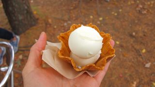 ハンモックに揺られてジェラートを食べました