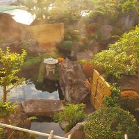 部屋からは庭園が見えました