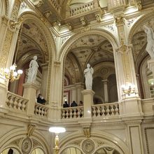 中央階段の踊り場