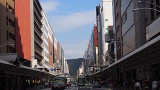 京都の中心部の通り