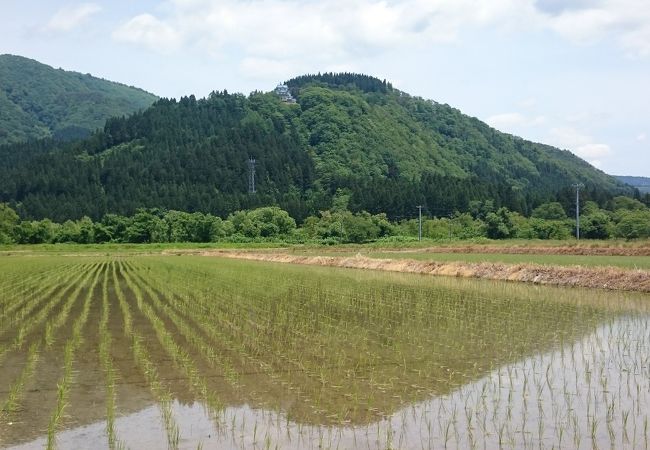 高台に浮かぶ城