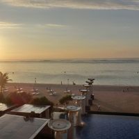 部屋のテラスから（夕方）