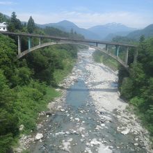 立山駅から富山駅への途中