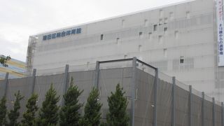 錦糸町駅の北側、錦糸公園の北東にある大きな体育館です