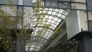 銀天街や松山市駅方面に通じる松山有数のアーケード街