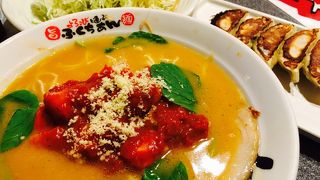 トマトラーメン美味しかったです。